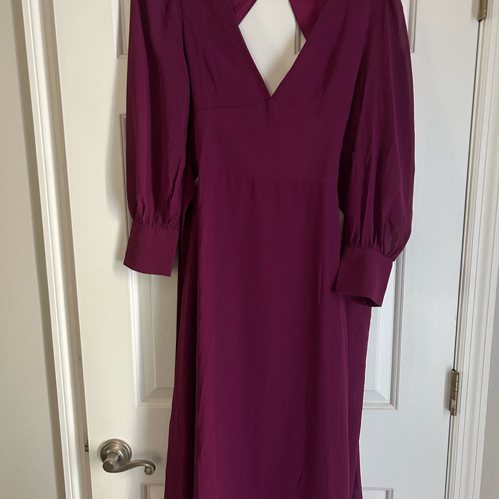 Pink Lily Deep Purple Long Sleeve Dress